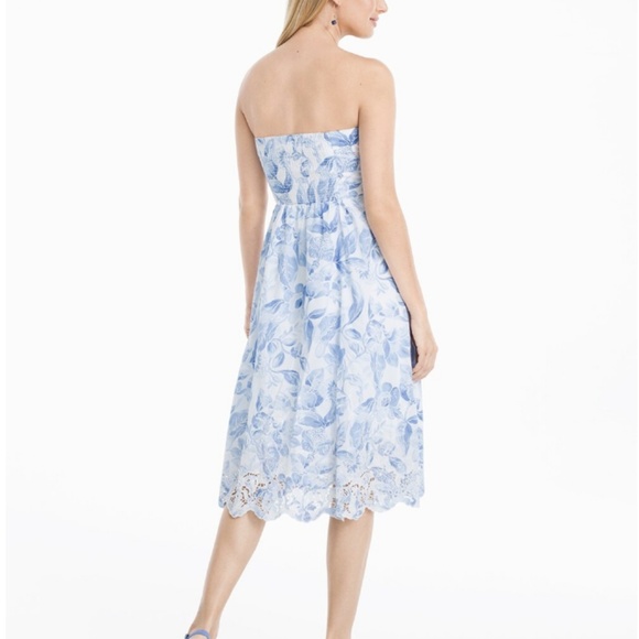 Like New! WHBM Strapless Sundress w POCKETS! Sz 14 - Picture 2 of 8